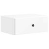 vidaXL Wandbeugel Bedkast Hoogglans Wit 49 x 34,5 x 20 cm Bewerkt hout
