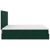 vidaXL Ottoman bed met matrassen 200x200cm fluweel donkergroen