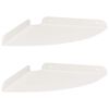 vidaXL Hoek Vloeiende Plank 2 st Wit 24 x 24 x 2 cm