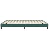 vidaXL Bedframe zonder matras 160x210 cm fluweel donkergroen