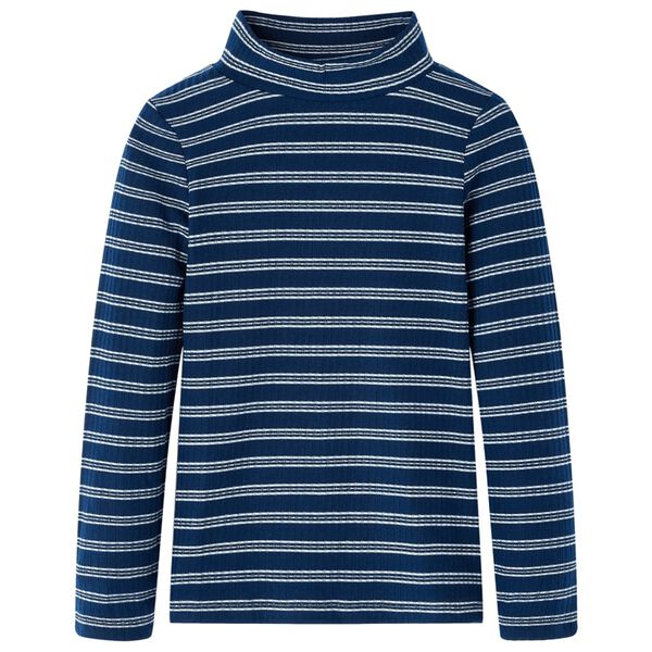 Kindershirt met lange mouwen 92 marineblauw