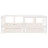 vidaXL Kinderbedframe met lades 70x140 cm massief grenenhout wit