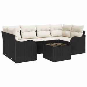 vidaXL Tuin Sofa Set Zwart 55 x 55 x 37 cm poly rattan