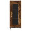 vidaXL Hoge kast 34,5x34x180 cm bewerkt hout gerookt eikenkleurig