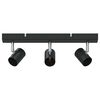 vidaXL Plafondspot met schijnwerpers Zwart 38 x 6,5 x 11,5 cm Metaal