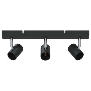 vidaXL Plafondspot met schijnwerpers Zwart 38 x 6,5 x 11,5 cm Metaal