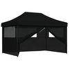 vidaXL Partytent Zwart 279 x 410 x 315 cm Oxford Stof