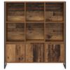 vidaXL Boekenkast 2 pcs Oud Hout 99,5 x 30 x 108 cm Bewerkt hout