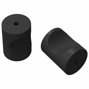 vidaXL Kastknoppen 2 st Zwart M4 x 12 mm IJzer