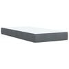vidaXL Boxspring met matras fluweel donkergrijs 90x200 cm