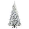 vidaXL Kunstmatige Inklapbare Kerstboom Wit 240 cm PE en PVC