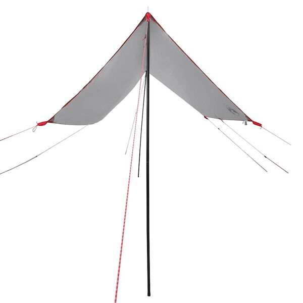 vidaXL Autotent waterdicht grijs en oranje