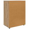 vidaXL Opslagkasten 2 pcs Artisan Eiken 80 x 48 x 105 cm Bewerkt hout