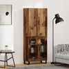 vidaXL Hoge kast 2 pcs Oud Hout 69,5 x 34 x 180 cm