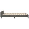 vidaXL Bedframe zonder matras 120x200 cm fluweel donkergrijs