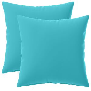 vidaXL Kussensloop 2 pcs HEERLEN Turquoise 30 x 30 cm Polyester