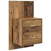 vidaXL Wandkastje 2 pcs Oud Hout 48,5 x 32,5 x 80 cm Bewerkt hout