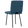 vidaXL Eetkamerstoelen 4 st fluweel blauw