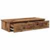 vidaXL Wandschap met lades 80x31x17 cm bewerkt hout oud houtkleurig