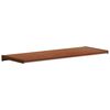 vidaXL Raamsokkel Bruin Hout 100 x 35 x 4,5 cm PVC