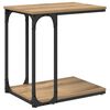 vidaXL Bijzettafel Artisan Eiken 50 x 35 x 52 cm Bewerkt hout