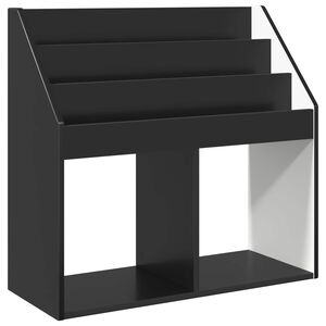 vidaXL Kinderen Boekenkast Zwart 72,5 x 29,5 x 69 cm Bewerkt hout