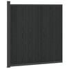 vidaXL Hekpaneel WPC en Aluminium Zwart