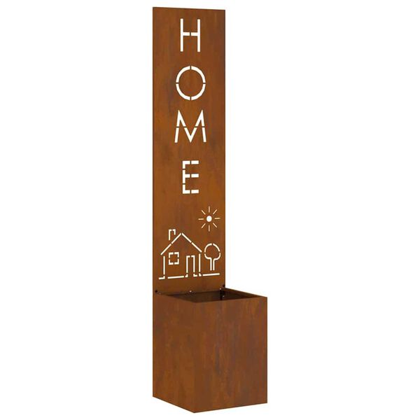 vidaXL Tuin Privacy Screen Fretwerk Roestig 32 x 140 cm Cortenstaal