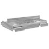vidaXL Opbergbedframe met lade Grijs Sonoma 120 x 200 cm Bewerkt hout
