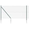 vidaXL Kettinglink Schutting met Spikes 10 x 1 m PVC-Coated Staal Mesh