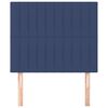 vidaXL Hoofdbord blauw 80x5x118/128 cm stof