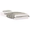vidaXL Bedframe Wit 90 x 220 cm Massief grenenhout