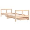 vidaXL Kinderbedframe met lades 80x200 cm massief grenenhout