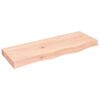 vidaXL Wastafelblad 80x30x(2-6) cm onbehandeld massief hout