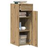 vidaXL Dressoir met lade Artisan Eiken 30 x 42,5 x 93 cm
