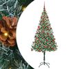vidaXL Kunstkerstboom Groen 180 cm PVC en Staal