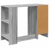 vidaXL Bureau met lade Grijs Sonoma 100 x 40 x 75 cm Bewerkt hout