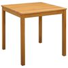vidaXL Eettafel 75 x 75 x 75 cm Massief Eikenhout Naturel Vierkant