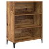 vidaXL Hoge kast Oud Hout 69,5 x 34 x 180 cm Bewerkt hout