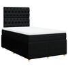 vidaXL Boxspring met matras stof zwart 120x190 cm