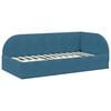vidaXL Hoekbedframe met hoofdeinde Blauw 80 cm x 200 cm Fluweel