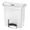Rubbermaid Pedaalemmer Slim Jim 15 L wit