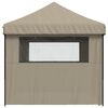 vidaXL Partytent Taupe 292 x 580 x 315 cm Oxford Stof