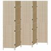 vidaXL Kamerverdeler Beige 242 x 180 cm poly rattan