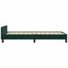 vidaXL Bedframe zonder matras 90x200 cm fluweel donkergroen