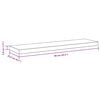 vidaXL Wandschappen zwevend 2 st 90x23,5x3,8 cm MDF wit