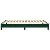 vidaXL Bedframe zonder matras 140x200 cm fluweel donkergroen