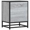 vidaXL Nachtkastjes 2 st 40x31x50 cm bewerkt hout&metaal grijs sonoma