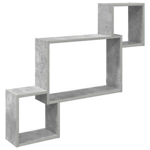 vidaXL Wandplank Muurmontage Betongrijs 91,5 x 15 x 76 cm Bewerkt hout