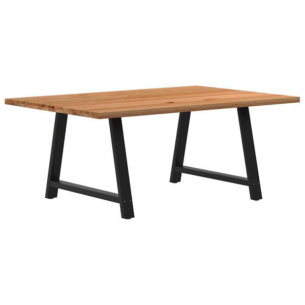 vidaXL Eettafel rechthoekig 180x120x74 cm massief eikenhout lichtbruin
